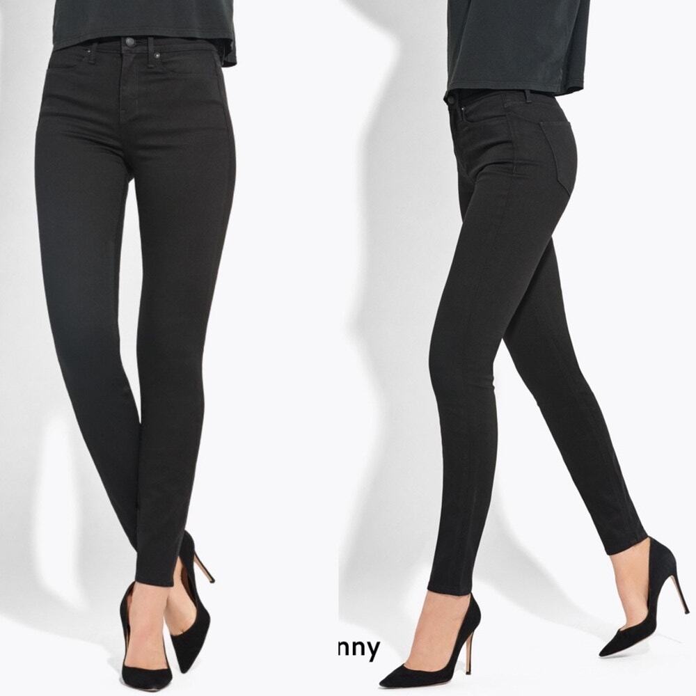 AYR Coated Black The Skinny Jeans Faux Leather 27
